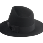 The Regent: Rear view highlighting the meticulous detail of the grosgrain ribbon and felt | Agnoulita Hats