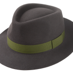 The Rook: Elegant side shot, focusing on the hat's curvature and design elements | Agnoulita Hats