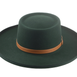 The Vista - Premium Fur Felt Gambler Cowboy Hat For Men in Emerald Green Color | Agnoulita Quality Custom Hats 6