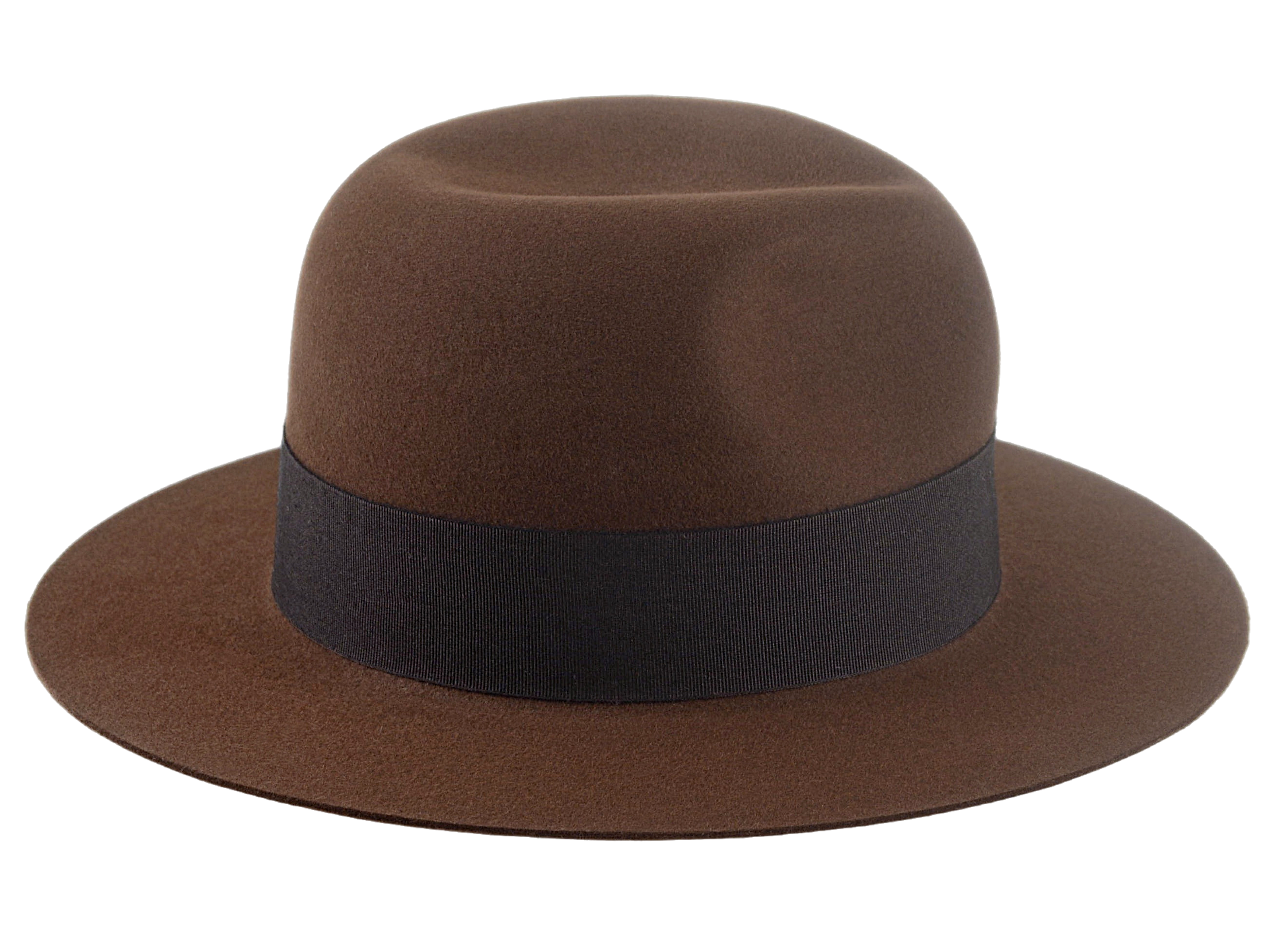 The VOYAGER | Agnoulita Custom Handmade Hats Agnoulita Hats 5 | Brown, Explorer, Men's Fedora, Rabbit fur felt