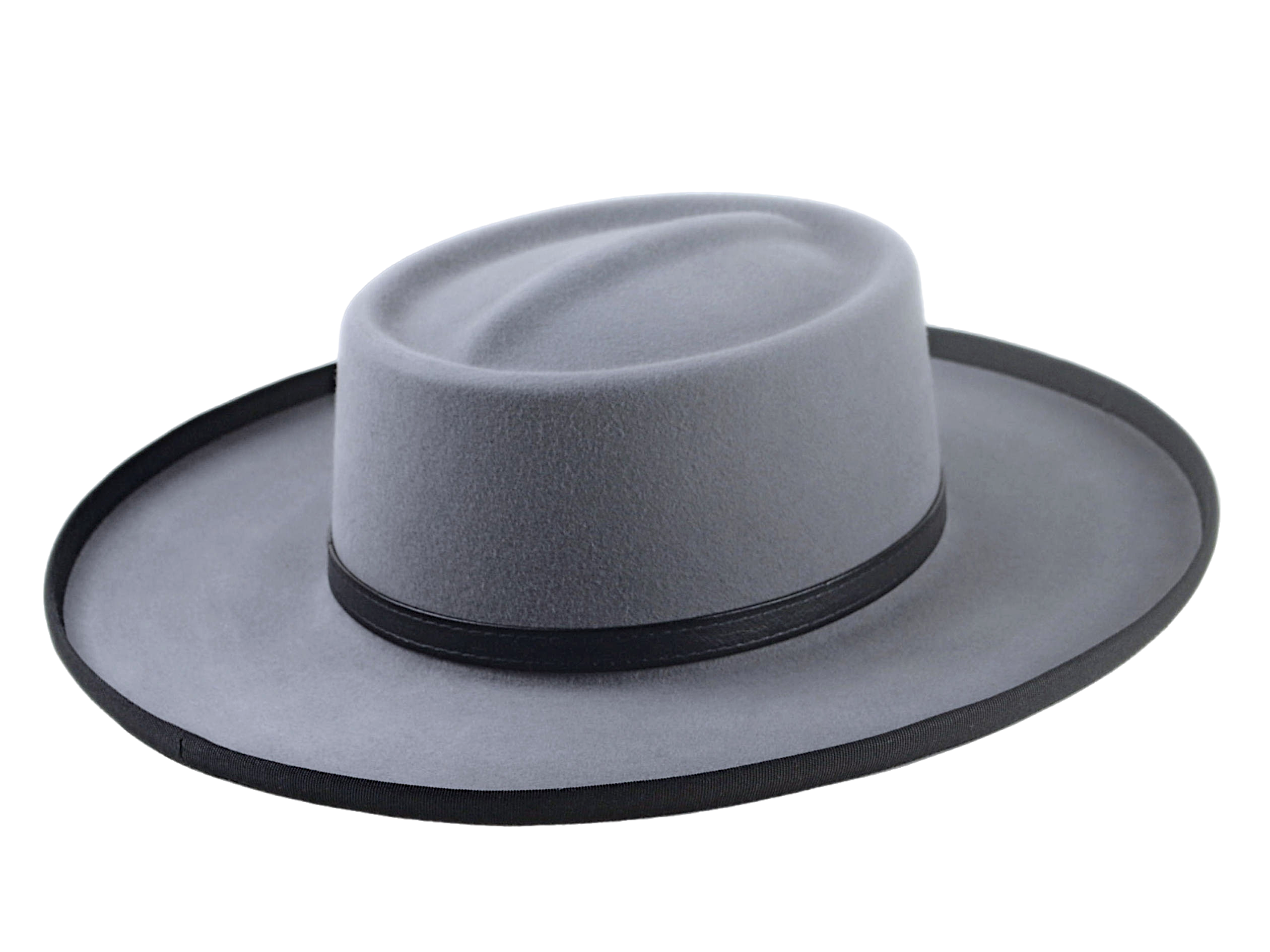 The WILD BILL | Agnoulita Custom Handmade Hats Agnoulita Hats 4 | Grey, Rabbit fur felt, Telescope, Western Style