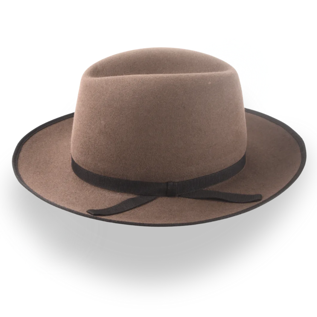 Wide Brim Western Fedora Hat with Classic 3-Inch Brim | The Wayfarer - Agnoulita Hats 2