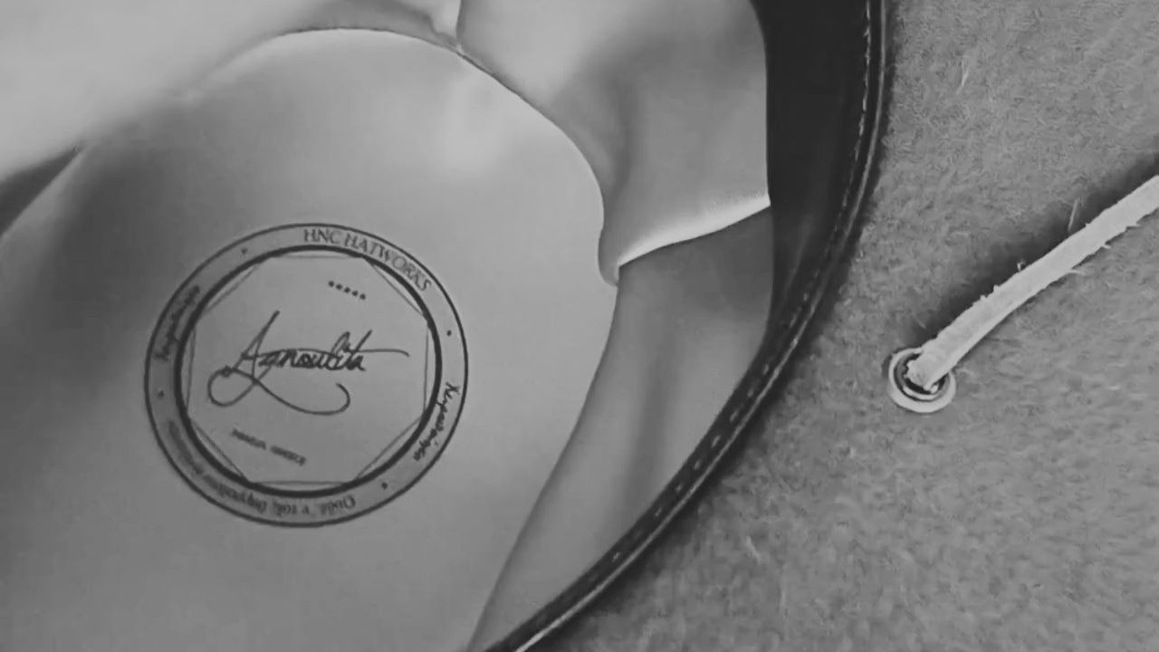 Agnoulita custom hats creation process in our Athens workshop