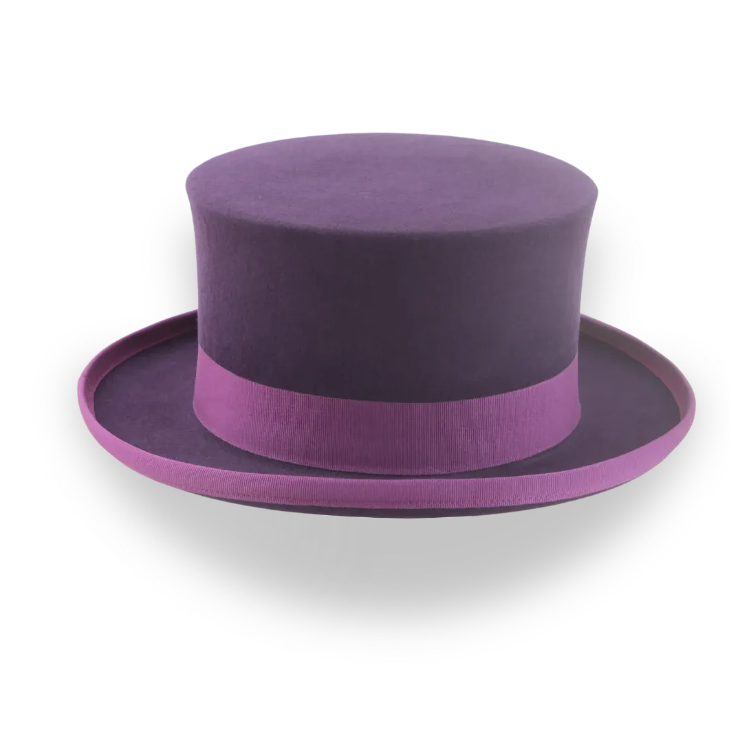 Face Shape Cappello Uomo Per Viso Tondo Cappello A Cilindro Viola