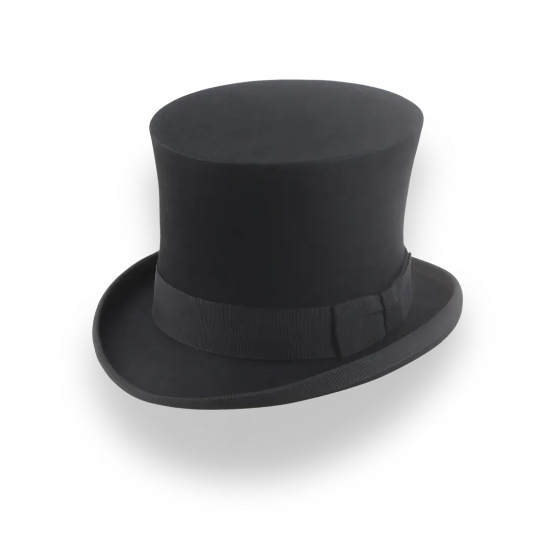 Classic Black Tall Top Hat for Men The Paragon – Agnoulita Hats - Main Image