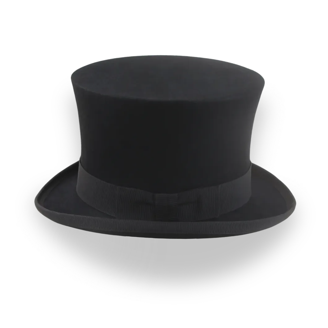 Black Fur Felt Top Hat with Tall Crown | The Paragon - Agnoulita Hats 2 