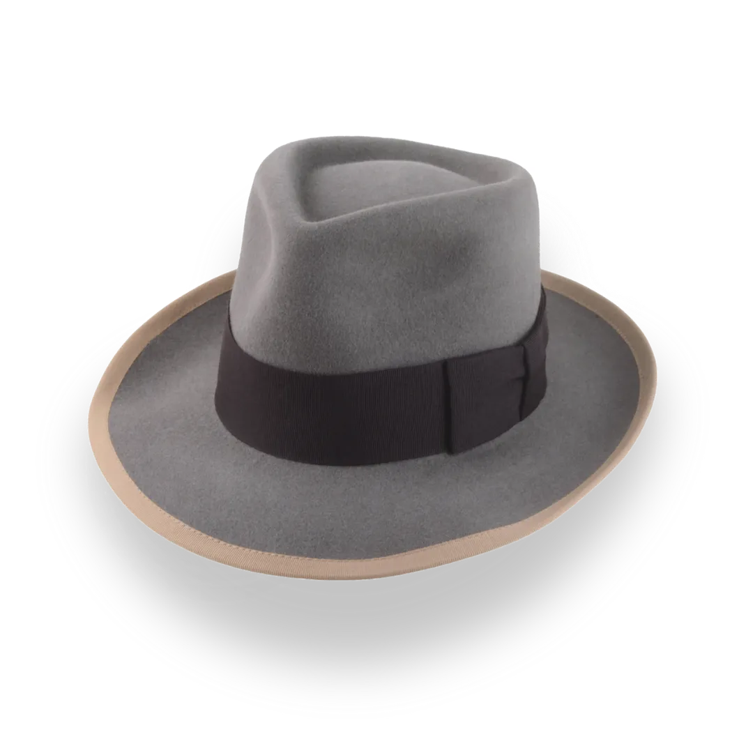 1920s Inspired Vintage Fedora Hat with Classic Teardrop Crown The Collector