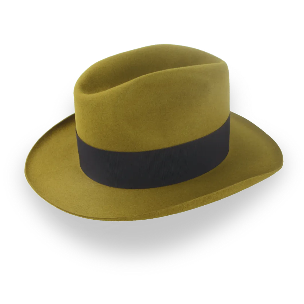 1920s Mens Fedora Hat in Malleable Beaver Fur Felt | The Miller - Agnoulita Hats 3 