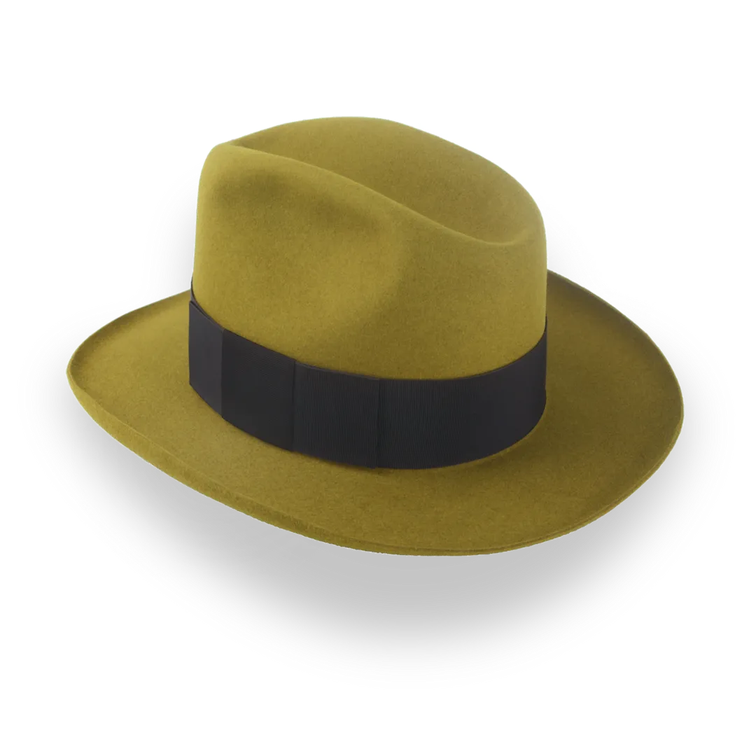 1920s Mens Fedora Hat in Malleable Beaver Fur Felt | The Miller - Agnoulita Hats 4 