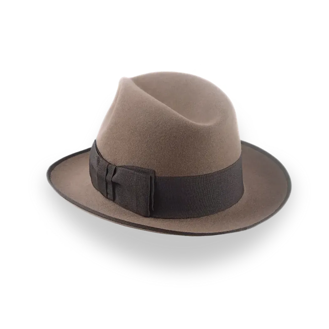 1930's Retro Style Fur Felt Fedora Hat For Men | The Dogal - Agnoulita Hats 3 