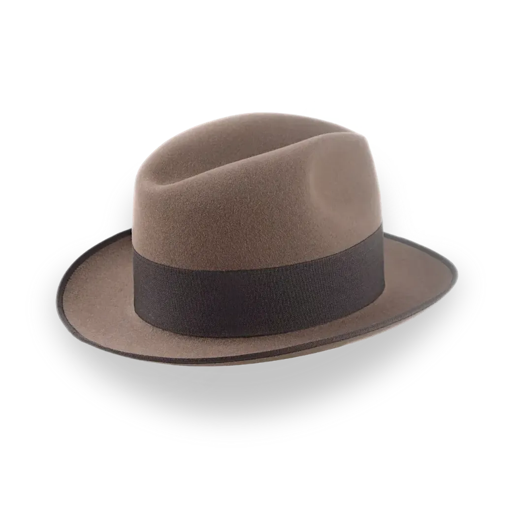 1930's Retro Style Fur Felt Fedora Hat For Men | The Dogal - Agnoulita Hats 4 