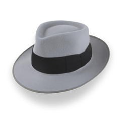 1940s Mens Grey Fedora - Custom Handcrafted | The Julep