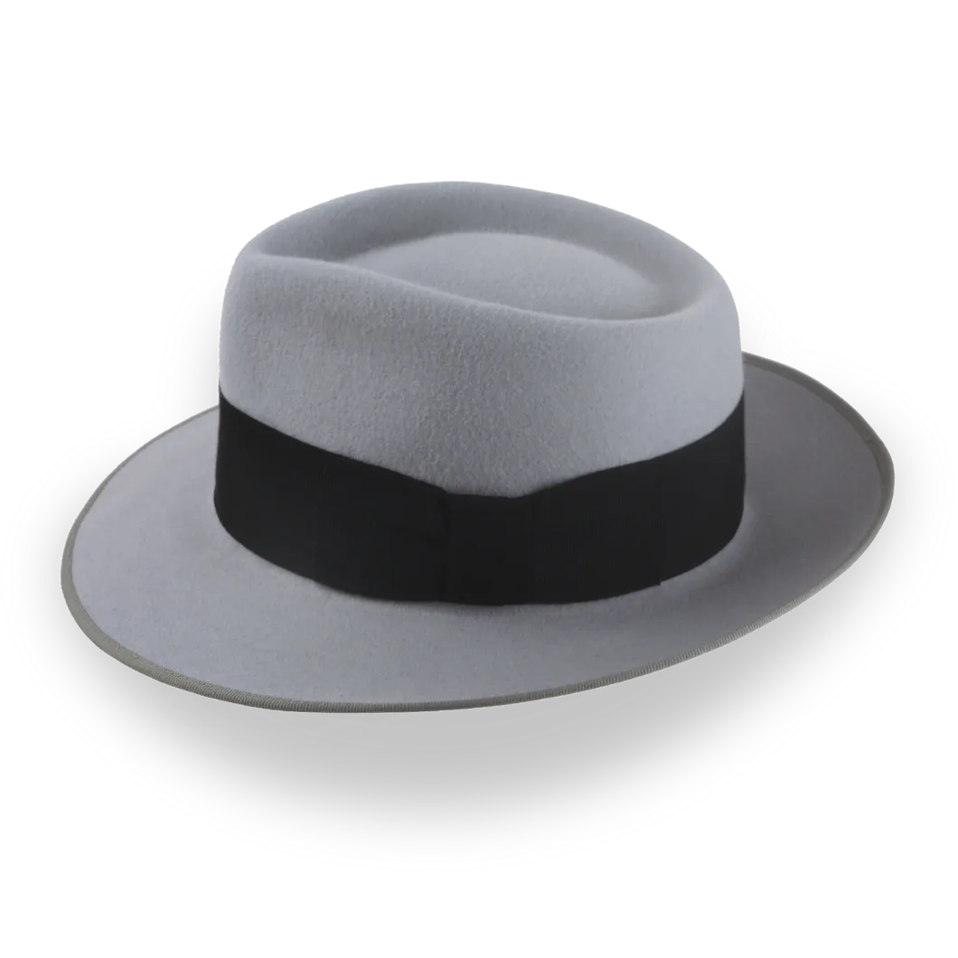 1940s Mens Grey Fedora - Custom Handcrafted | The Julep - Agnoulita Hats 2 
