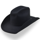 Black cowboy hat on a white background