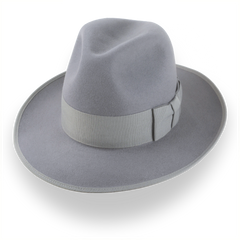 Średnioszary Kapelusz Fedora z Wysokim Crown Królika | The Duke