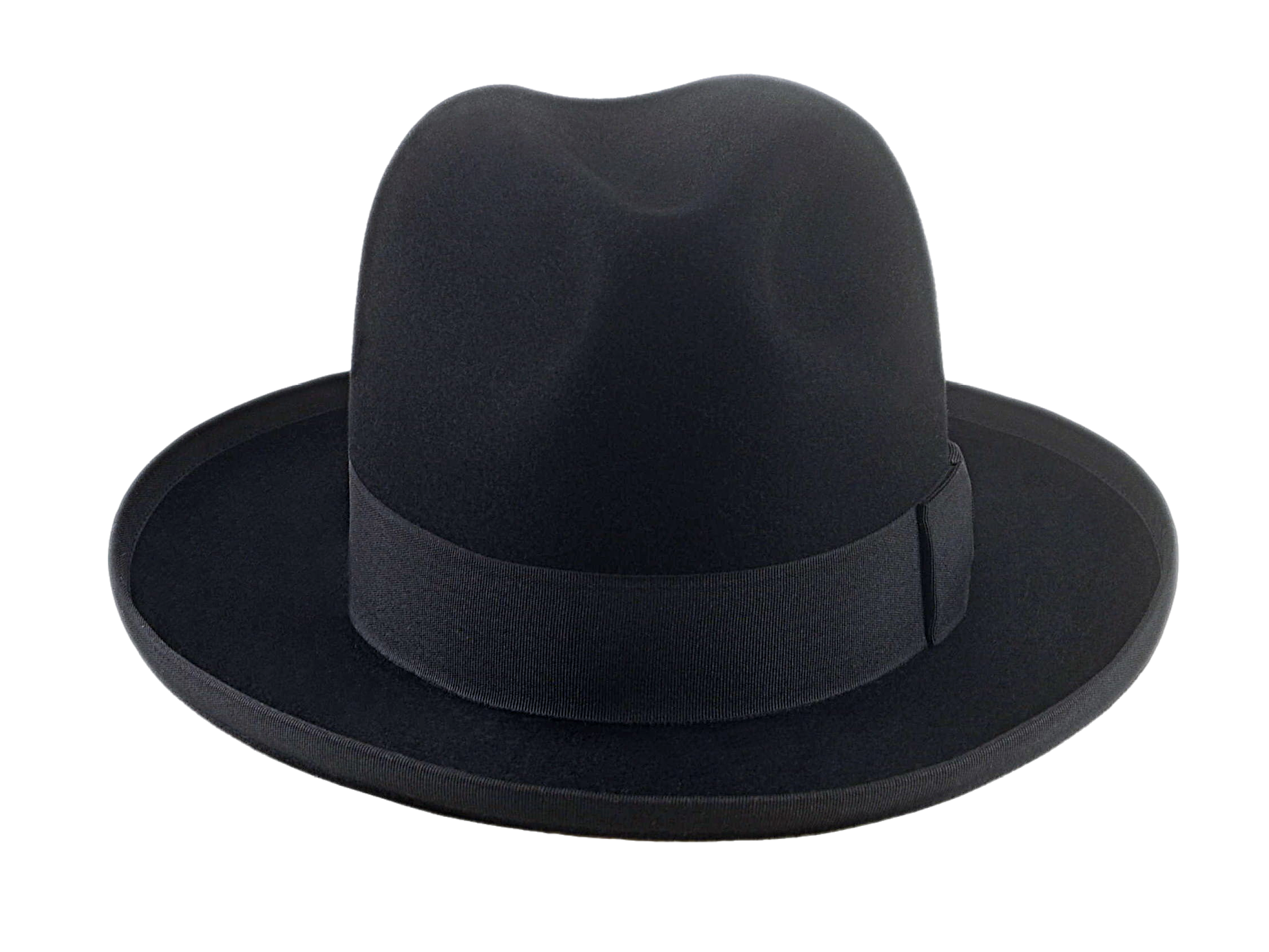 Center-Dent Homburg Fedora | The AEROLITHE | Custom Handmade Hat Agnoulita Hats 6 | Black, Center-dent, Homburg Fedora, Rabbit fur felt