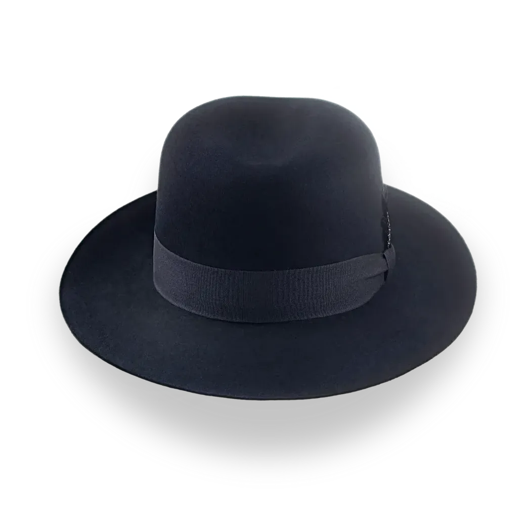 Mens black round hats sales