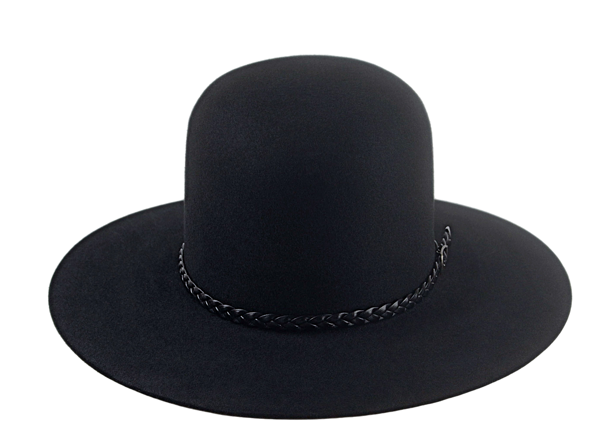 Black Open Crown Cowboy Hat - The Indian | Agnouita Hats – Agnoulita