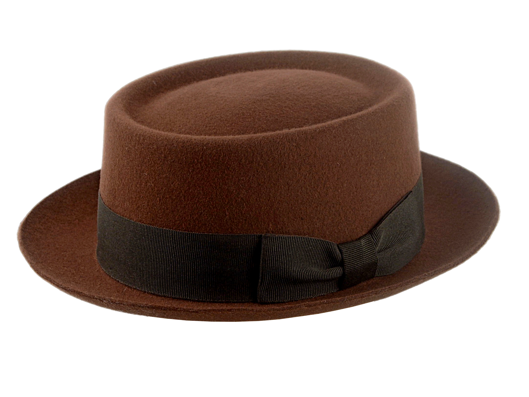Wool Felt Pork Pie | The ANTICO | Create Your Custom Hat Agnoulita Hats 1 | Brown, Porkpie, Telescope