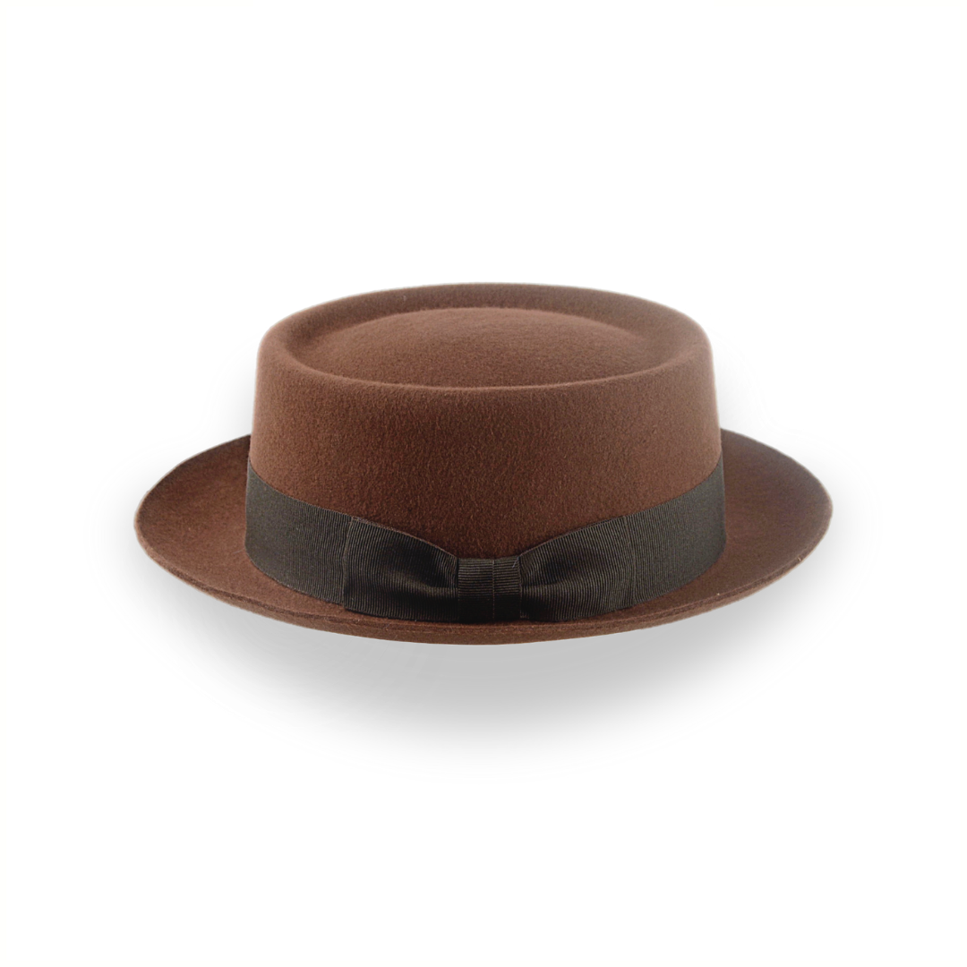 Brown Classic Porkpie Hat The Antico Agnoulita Hats