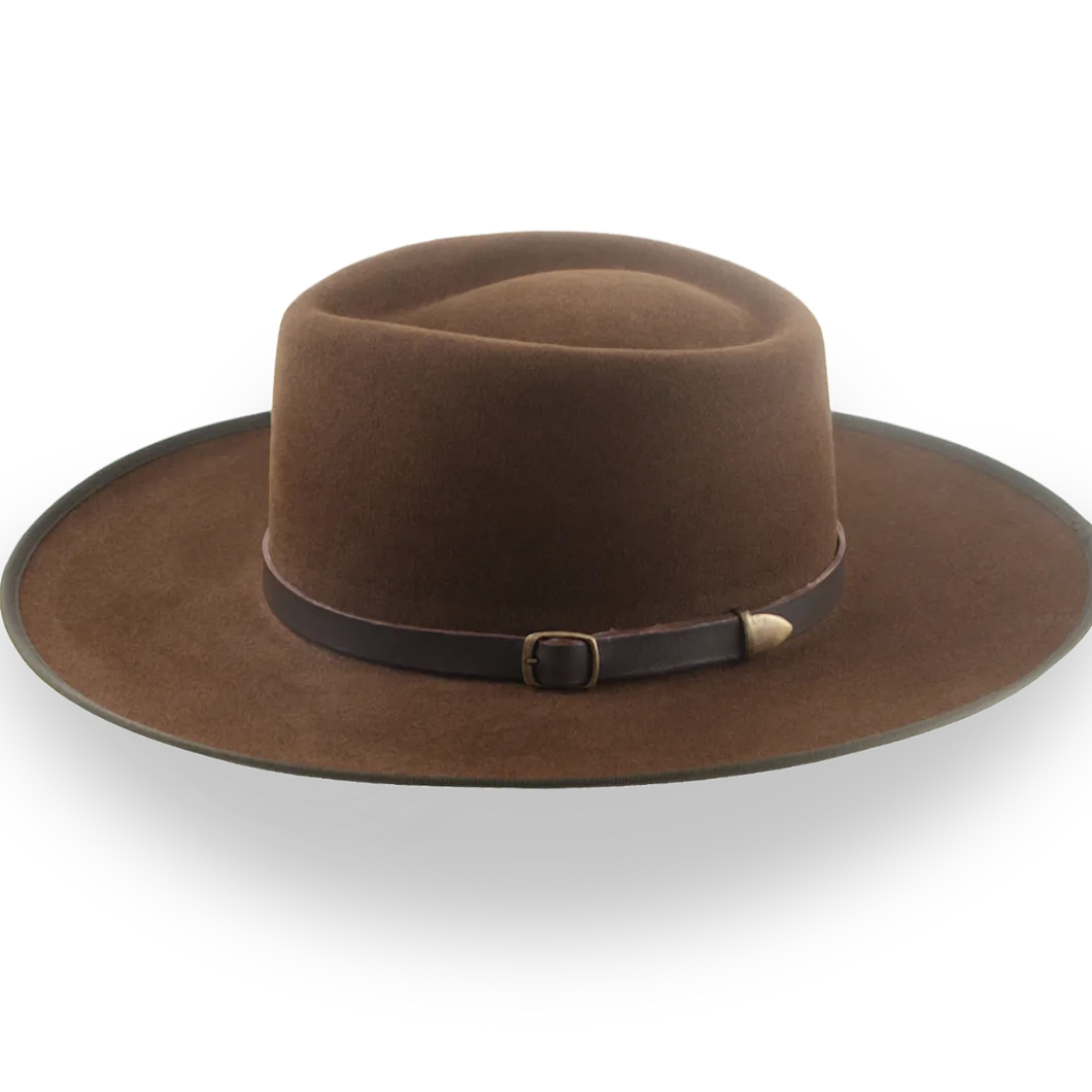 Brown Clint Eastwood Inspired Cowboy Hat in Durable Fur Felt | The Renegade - Agnoulita Hats 2 