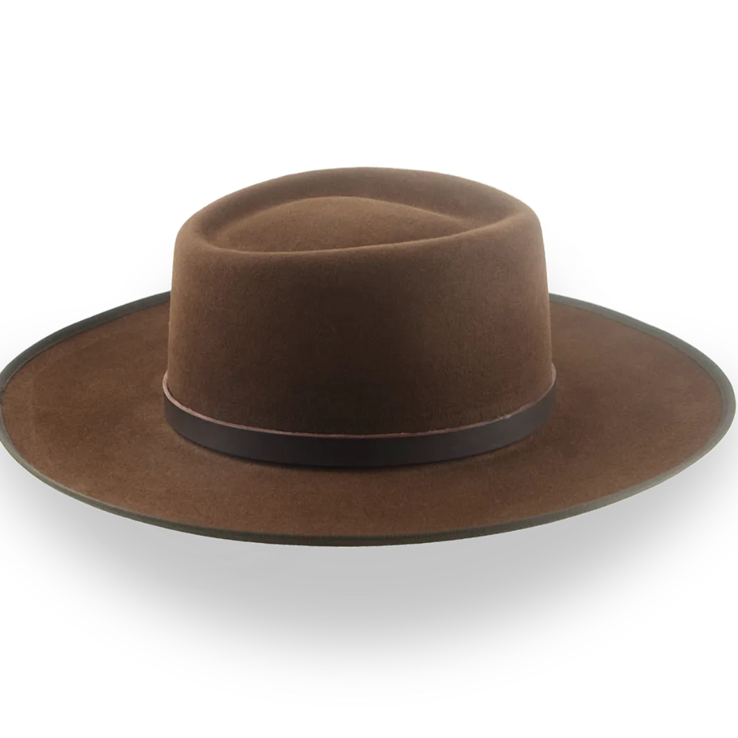 Brown Clint Eastwood Inspired Cowboy Hat in Durable Fur Felt | The Renegade - Agnoulita Hats 5 