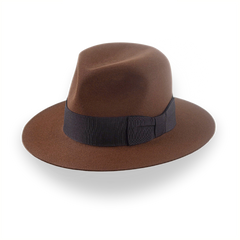 Chapéu Fedora de feltro castanho Iconic Young Indiana Jones | The Voyager