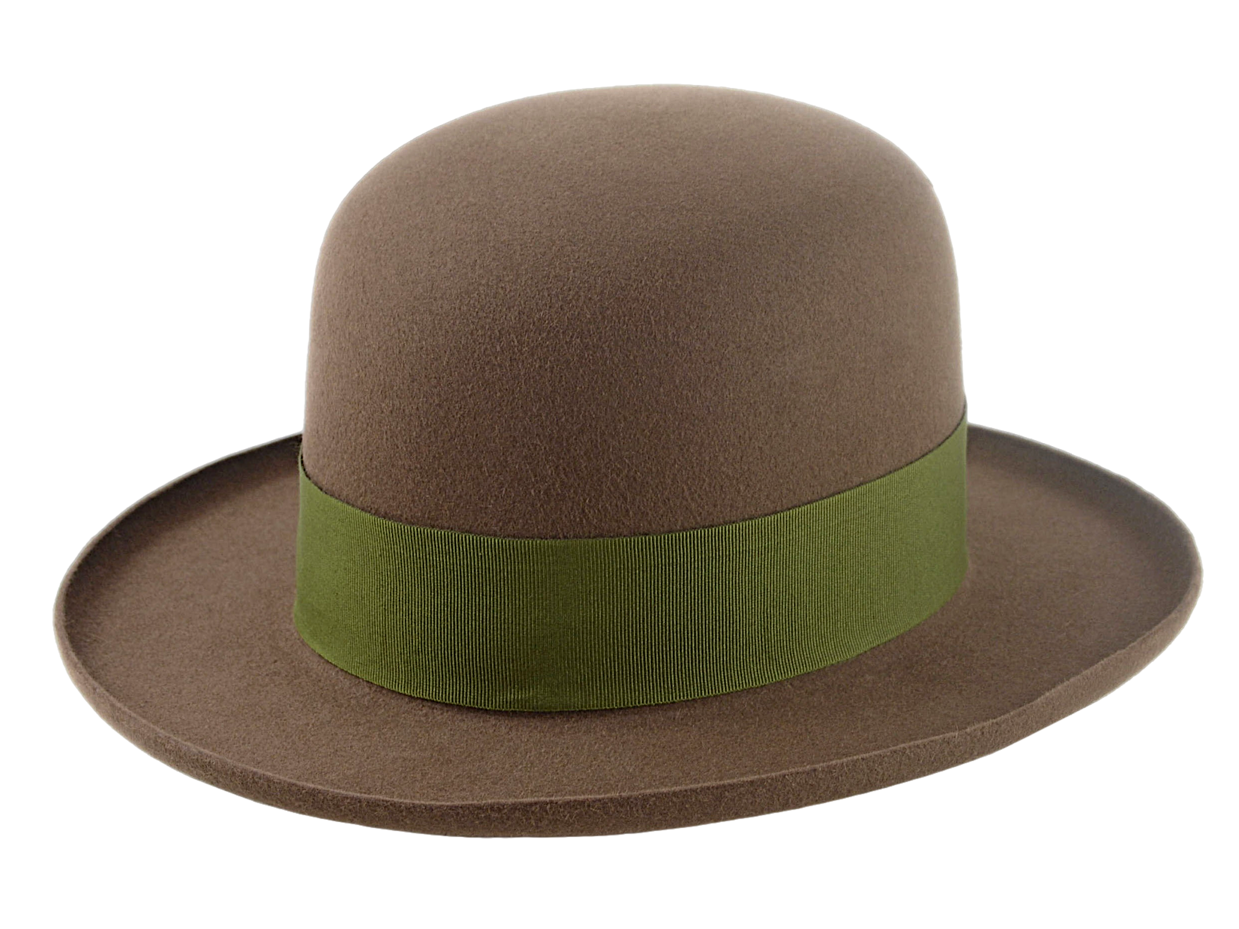 The ROVER | Agnoulita Custom Handmade Hats Agnoulita Hats 4 | Dark Taupe, Men's Fedora, Open Crown, Rabbit fur felt