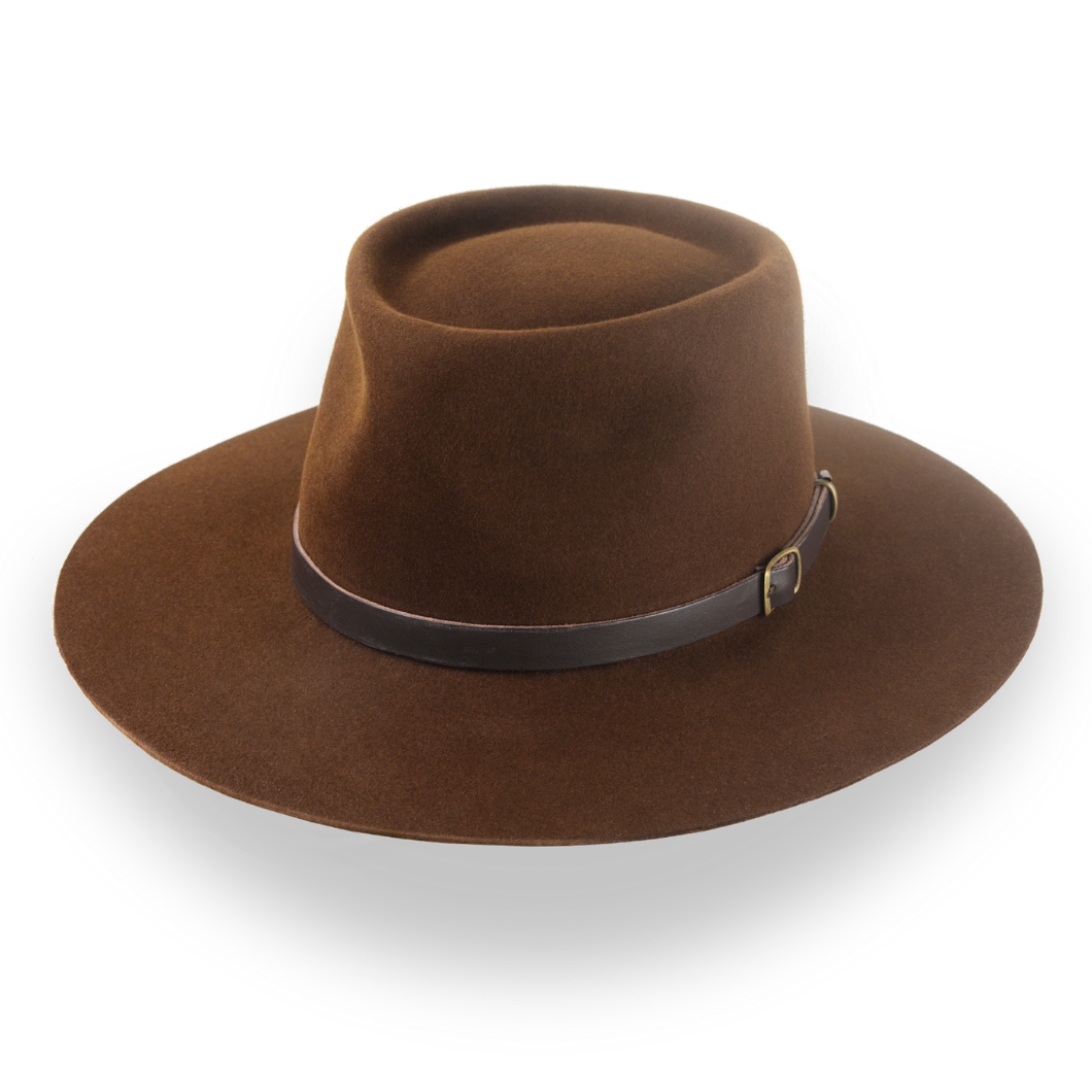 Handcrafted Brown Outback Cowboy Hat | The Centaur - Agnoulita Hats 1 