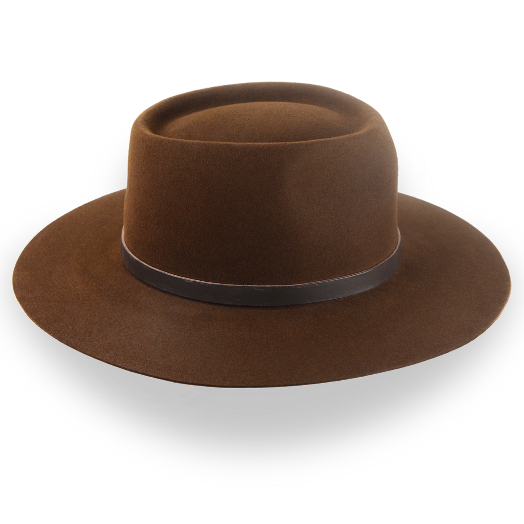 Handcrafted Brown Outback Cowboy Hat | The Centaur - Agnoulita Hats 5 