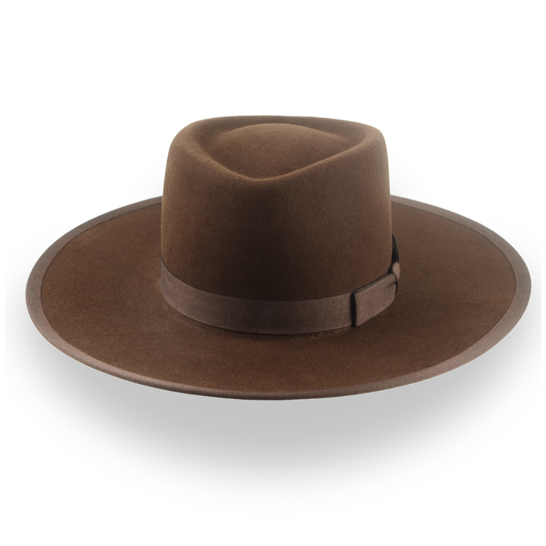 Brown Western Style Cowboy Hat in High Quality Fur Felt The Vanguard