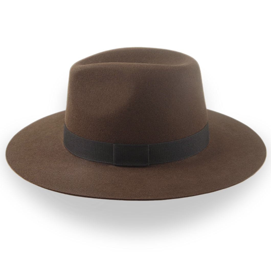 Wide Brim Felt Brown Hat Aspen Womens Wide Brim Felt Fedora Hat