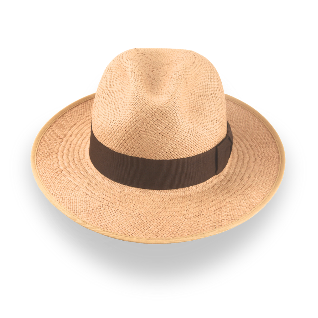 Brown Panama Fedora Hat The Equator – Agnoulita Hats