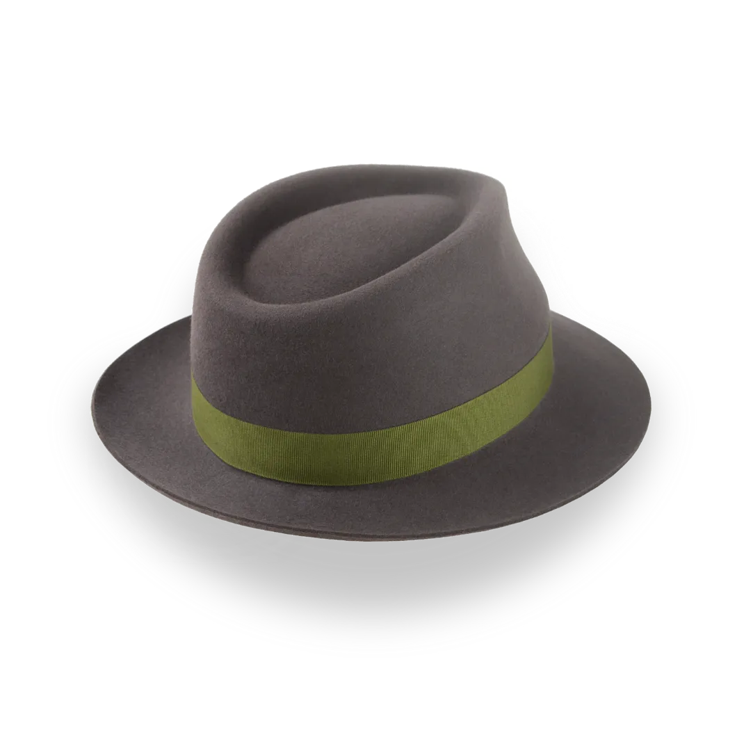 Caribou Grey Casual Fedora for Men | The Cooper - Agnoulita Hats 4 