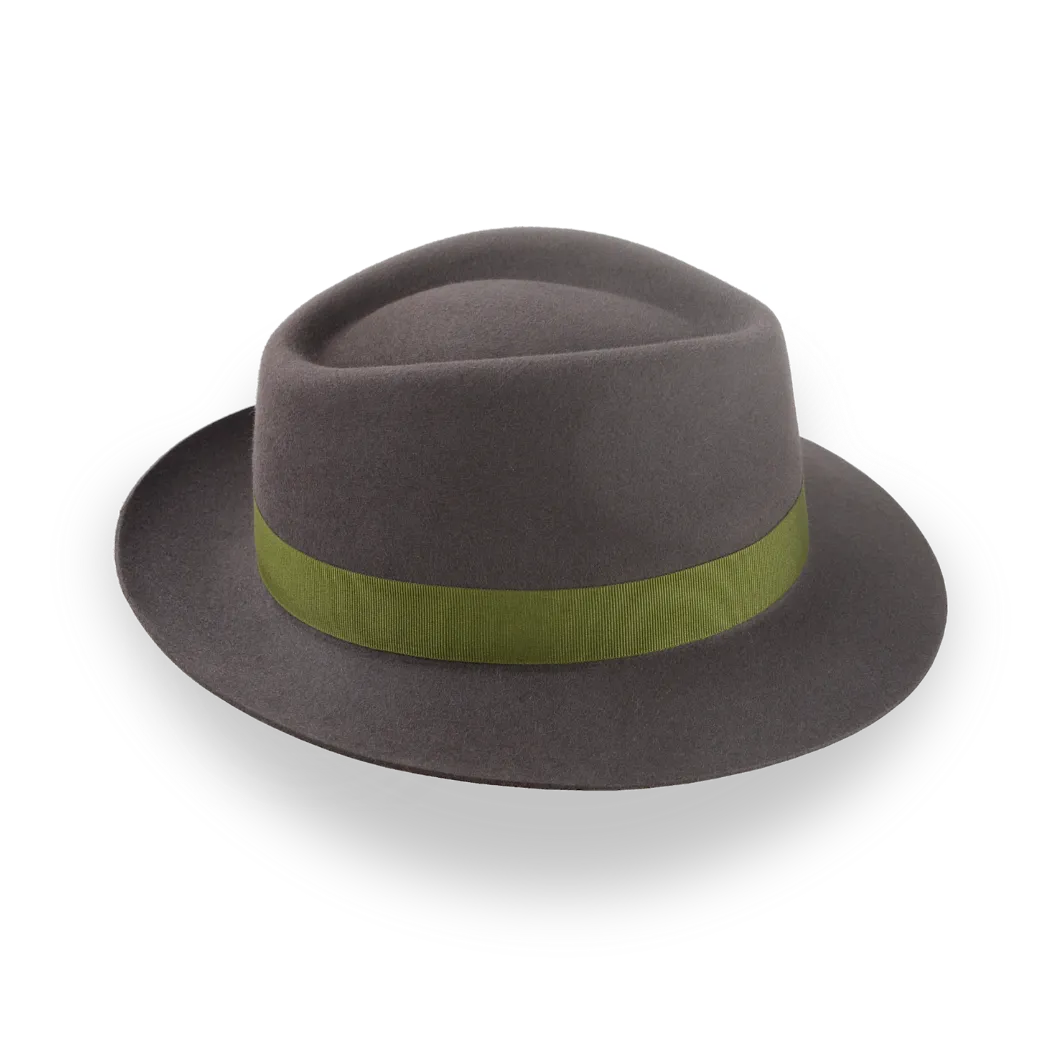 Summit Mens Felt Leather Fedora Hat By American Hat Makers Mens