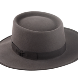 The Oppenheimer: Top view emphasizing the unique creased crown | Agnoulita Hats