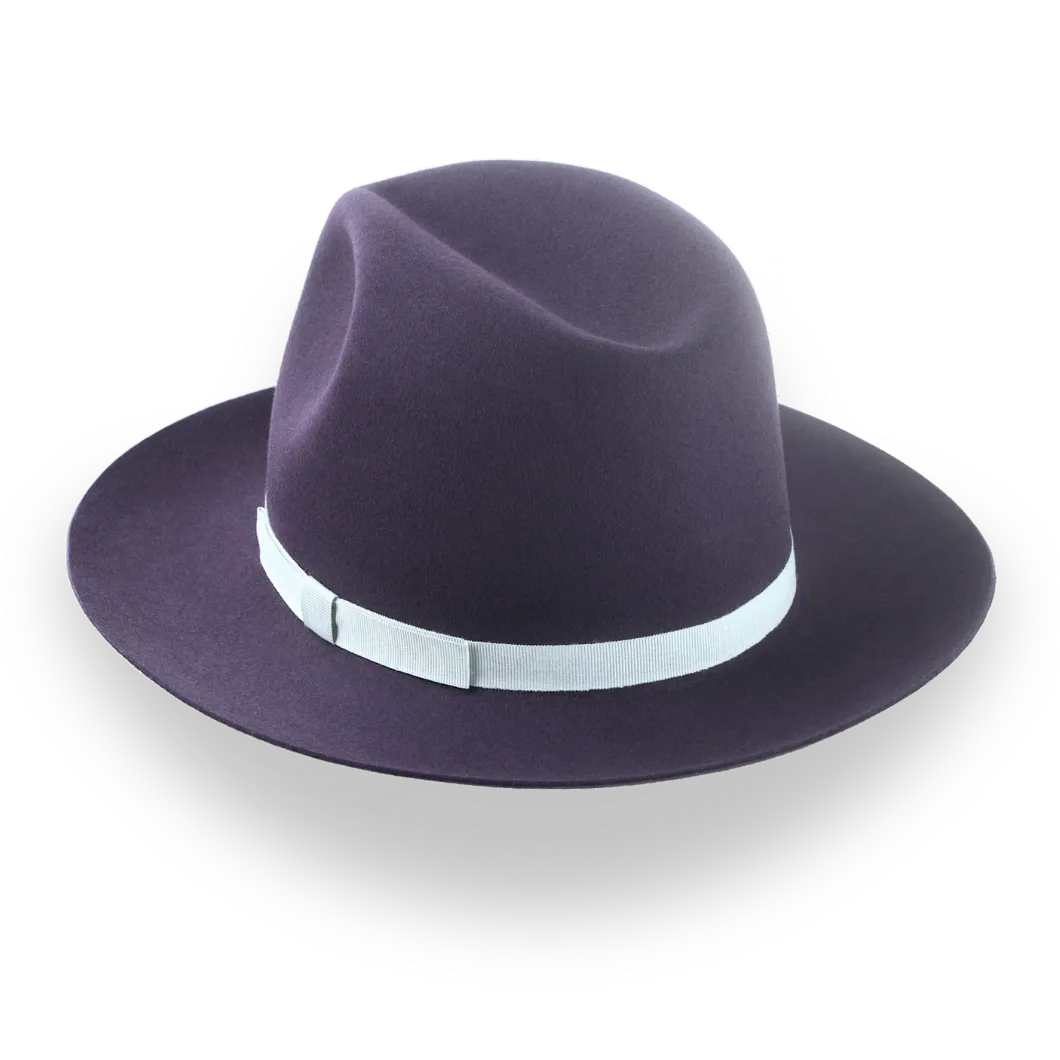 Casual Style Wide Brim Fedora For Men in Beaver Fur Felt | The Veteran - Agnoulita Hats 3 