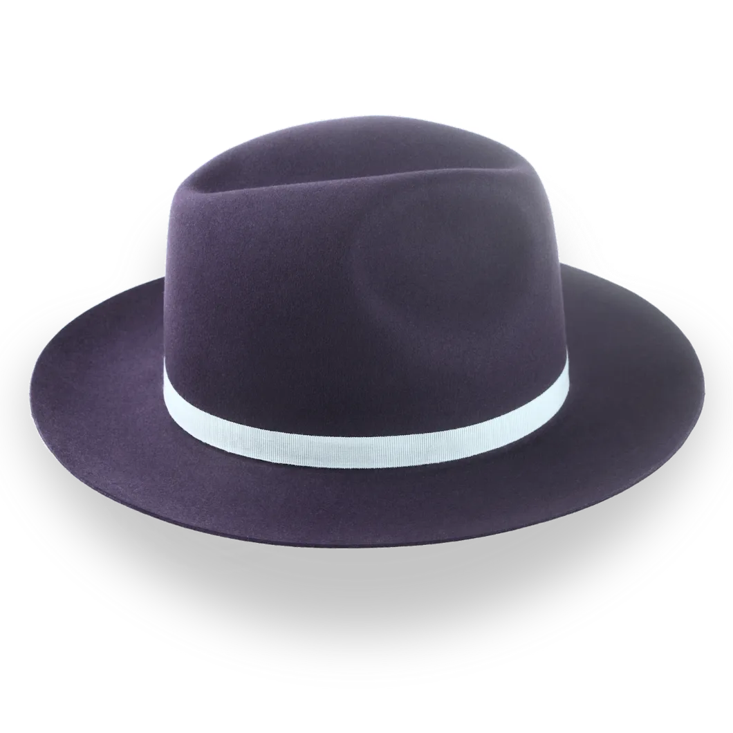 Casual Style Wide Brim Fedora For Men in Beaver Fur Felt | The Veteran - Agnoulita Hats 5 