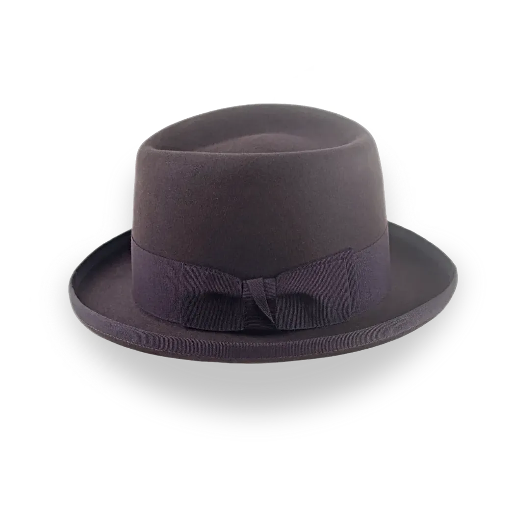 Chocolate Brown Homburg Hat with Teardrop Crown | The Marathon - Agnoulita Hats 2 