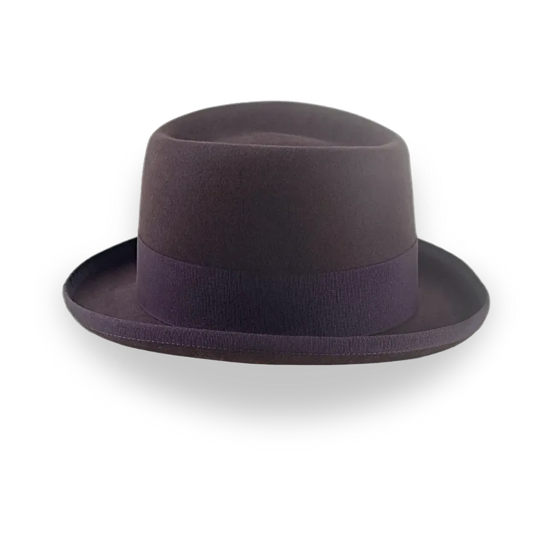 Homburg Hat with Teardrop Crown - Marathon – Agnoulita Hats