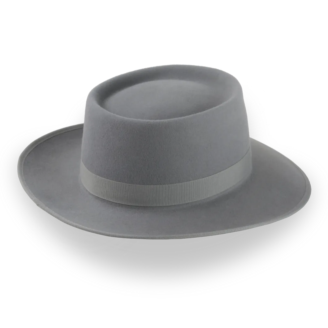 Cinema Inspired Pork Pie Hat with Wide Brim | The Oppenheimer - Agnoulita Hats 4 