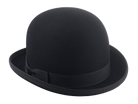 Classic Bowler Hat for Men | The COKE | Custom Handmade Hats Agnoulita Hats 3 | Black, Bowler Hat, Rabbit fur felt, Round Crown