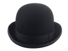 Classic Bowler Hat for Men | The COKE | Custom Handmade Hats Agnoulita Hats 6 | Black, Bowler Hat, Rabbit fur felt, Round Crown