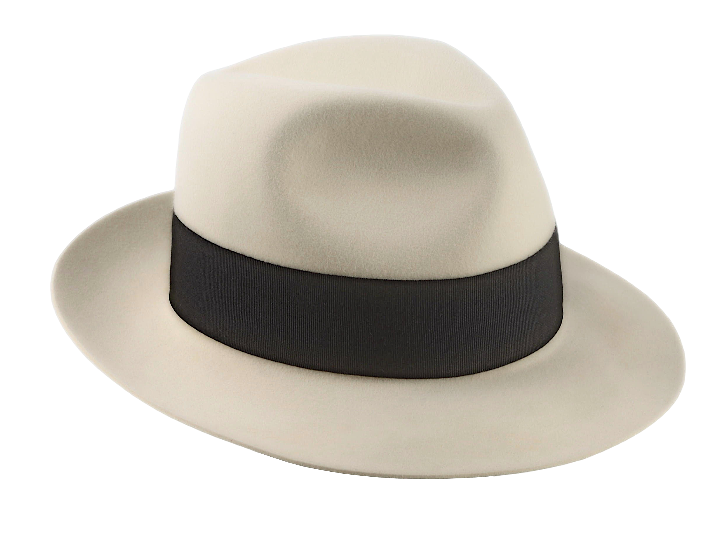 Classic Center Dent Fedora | The CALIBER | Custom Handmade Hats Agnoulita Hats 6 | Center-dent, Men's Fedora, Rabbit fur felt