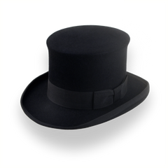 Klassisk hög hatt för män i svart pälsfilt | Den Victorian