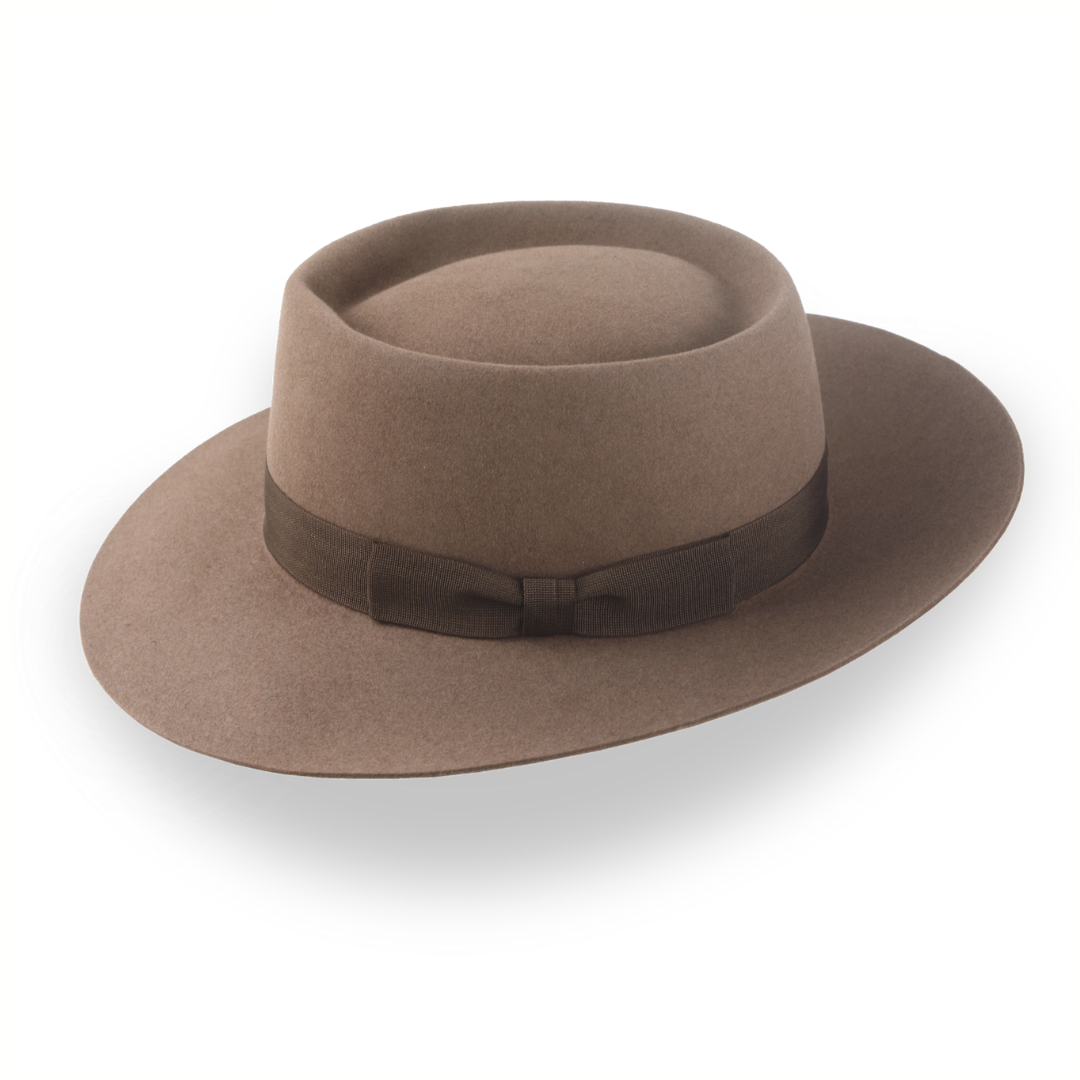Premium Wide Brim Pork Pie Hat The Oppenheimer
