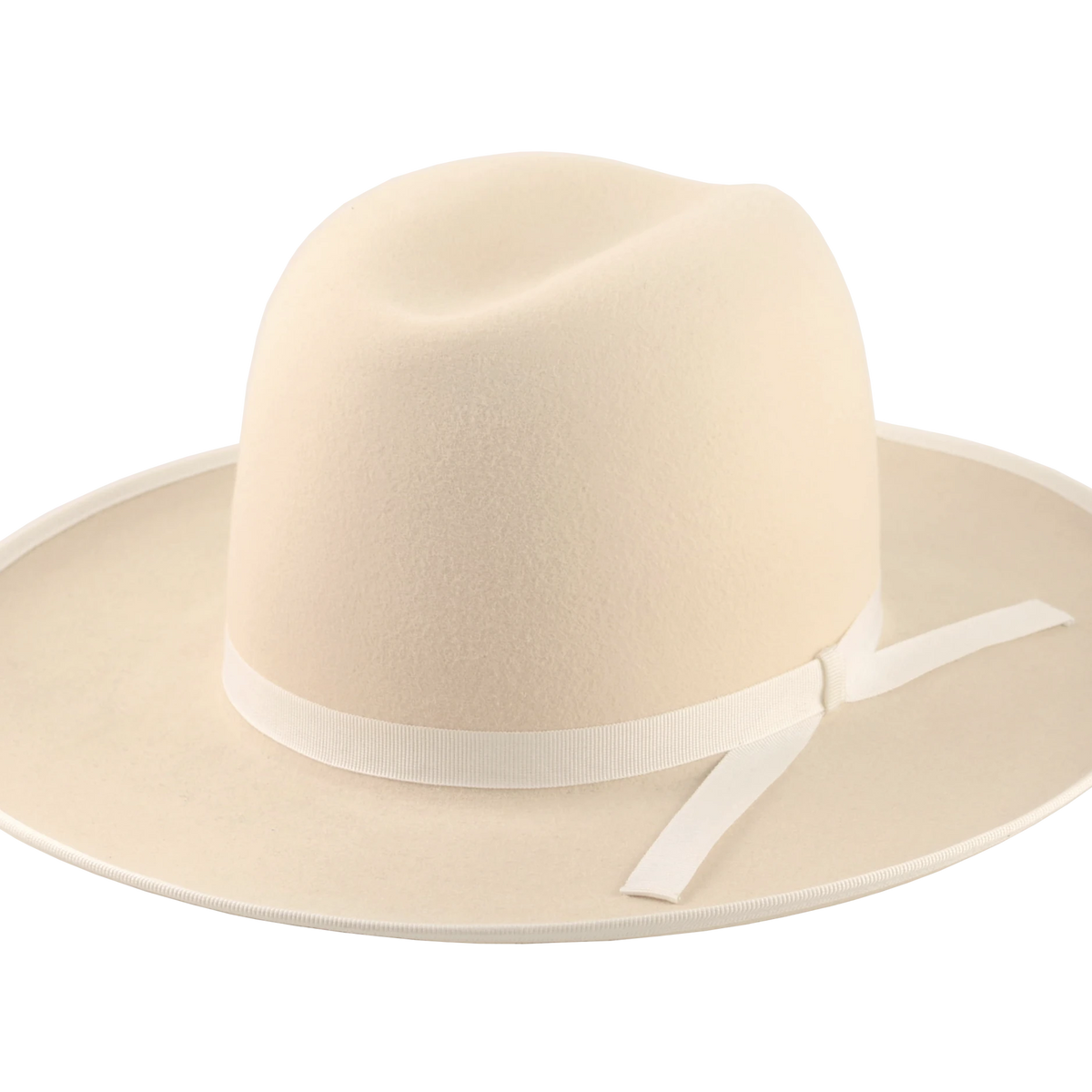 Cream Wide Brim Western Fedora - Wayfarer | Agnoulita Hats