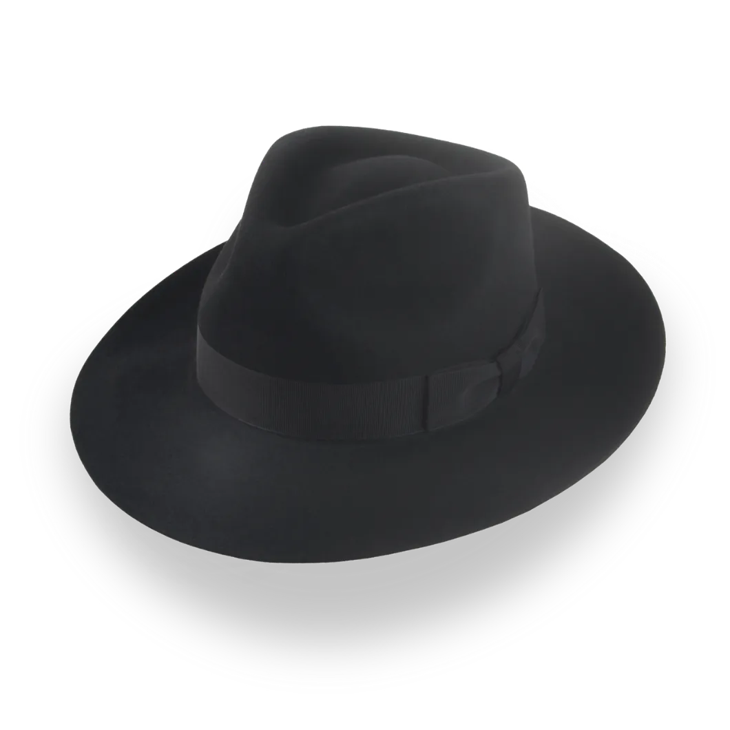 Custom Beaver Fur Felt Fedora with Snap Brim | The Pathfinder - Agnoulita Hats 1 