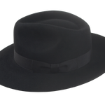 The Pathfinder: view focusing on the 1 1/4" grosgrain ribbon hatband, adding a sophisticated touch | Agnoulita Hats