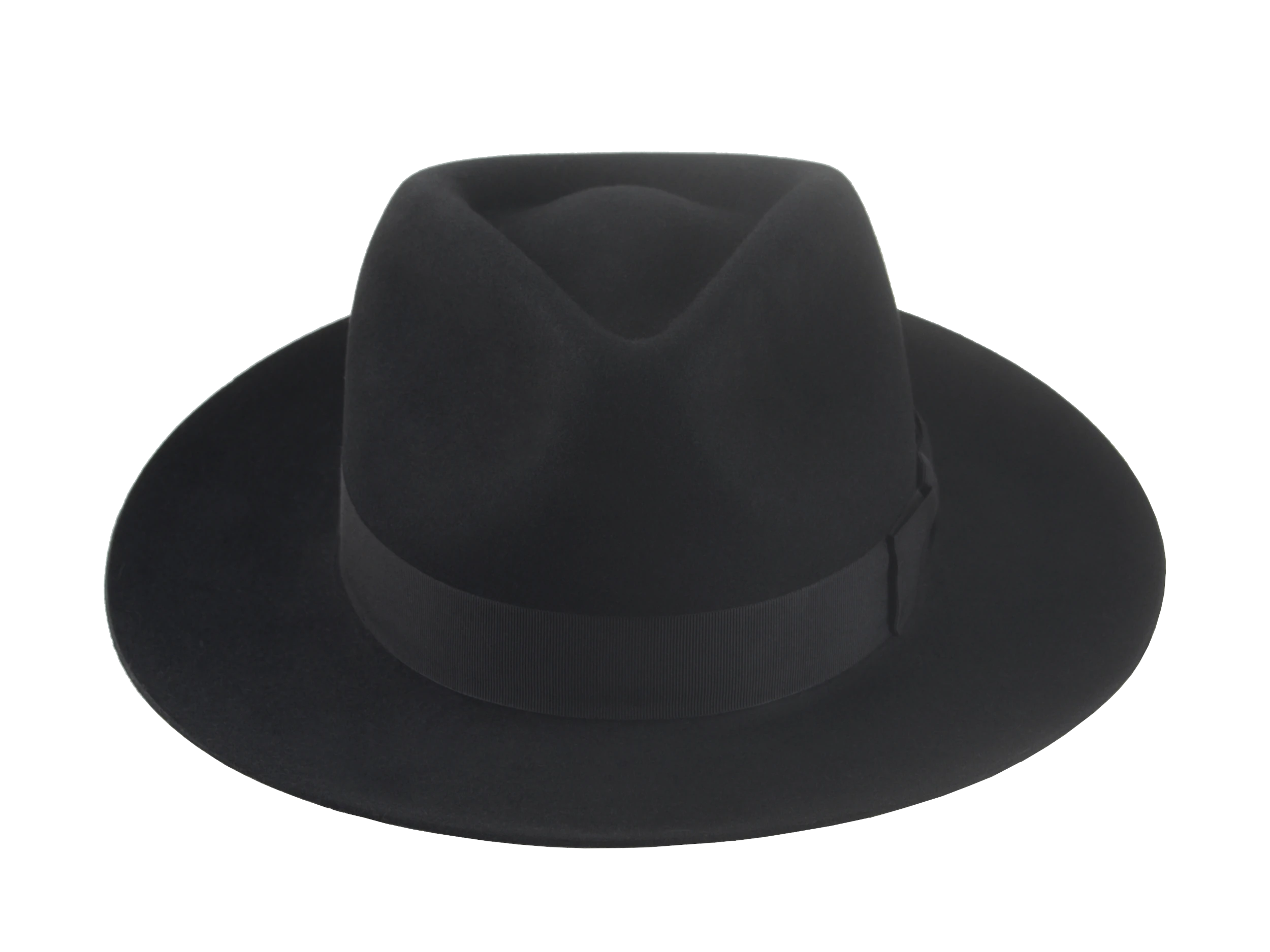 The Pathfinder: focusing on the hat's elegant black felt and ribbon, a testament to its classic appeal | Agnoulita Hats